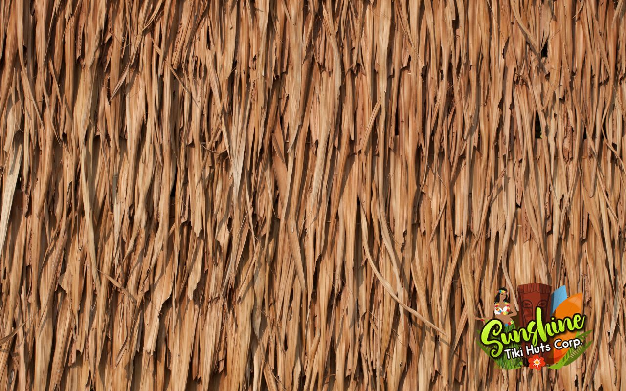 type of tiki hut grass - mexican-thatch